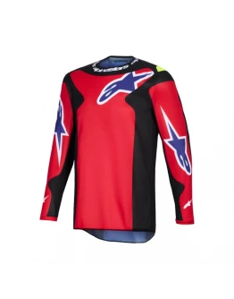 Tricou cross-enduro Alpinestars Fluid Grid 2026 - Rosu/Negru/Mov
