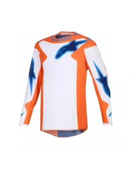 Tricou cross-enduro Alpinestars Fluid Grid 2026 - Portocaliu/Albastru