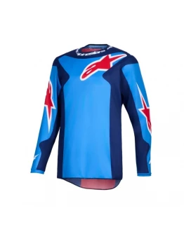 Tricou cross-enduro Alpinestars Fluid Grid 2026 - Albastru/Rosu