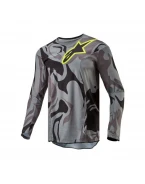 Tricou cross-enduro Alpinestars Racer Tactical - Gri/Negru/Galben fluo | 3761224/9115