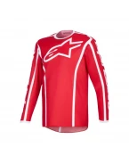Tricou cross-enduro Alpinestars Fluid Apex 2026 - Rosu/Alb | 3761226/32