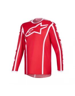 Tricou cross-enduro Alpinestars Fluid Apex 2026 - Rosu/Alb