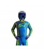 Tricou cross-enduro Alpinestars Fluid Apex 2026 - Albastru/Galben Fluo | 3761226/7050