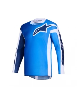 Tricou cross-enduro Alpinestars Racer Air Portl 2026 - Albastru/Alb