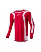 Tricou cross-enduro Alpinestars Fluid Lurv - Rosu/Alb | 3762024/3120