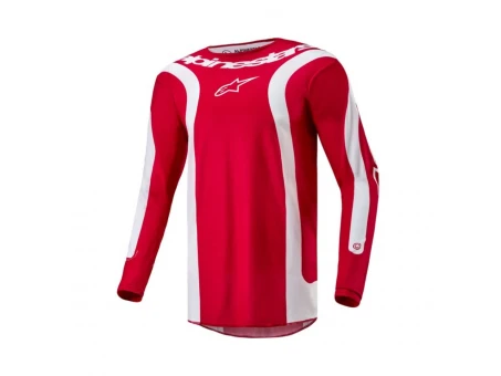 Tricou cross-enduro Alpinestars Fluid Lurv - Rosu/Alb | 3762024/3120