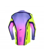 Tricou cross-enduro Alpinestars Supertech Vista 2026 - Galben/Mov/Negru | 3762026/596