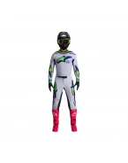 Tricou cross-enduro Alpinestars Supertech Vista 2026 - Gri/Galben fluo/Albastru | 3762026/9570