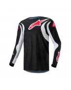 Tricou cross-enduro Alpinestars Fluid Lucent - Negru/Alb | 3763724/12