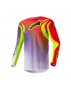 Tricou cross-enduro Alpinestars Fluid Lucent - Alb/Rosu/Galben fluo | 3763724/2029