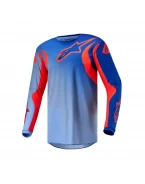 Tricou cross-enduro Alpinestars Fluid Lucent - Albastru/Portocaliu | 3763724/7036