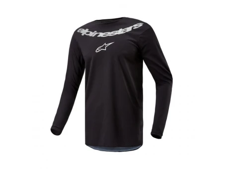 Tricou cross-enduro Alpinestars Fluid Graphite - Negru/Argintiu | 3763824/119