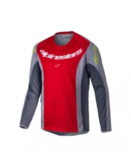 Tricou cross-enduro copii Alpinestars Racer Melt Youth - Rosu/Gri