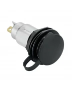 Priza DIN incorporabilă din aluminiu Lampa -  12/24V - max 10A - Negru