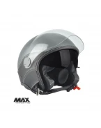 Casca open face (demi-jet) Max Helmets model DJDV06 LS Vision SV (ochelari soare integrati) - Gri mat (GTS) – 100% MADE IN ITALY