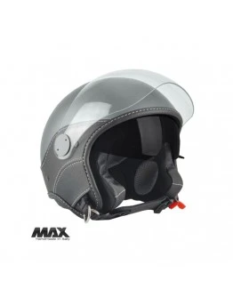 Casca open face (demi-jet) Max Helmets model DJDV06 LS Vision SV (ochelari soare integrati) - Gri mat (GTS) - 100% MADE IN ITALY