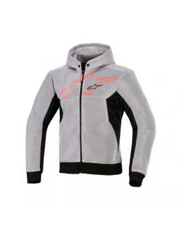 Hanorac de protectie ALPINESTARS CHROME SUPERAIRFLOW - Negru/Gri/Rosu