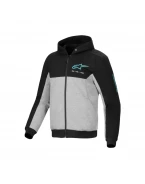 Hanorac moto de oraș ALPINESTARS CHROME V2 SPORT - Negru/Gri/Albastru | 4200325/1475