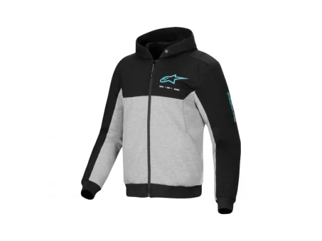 Hanorac moto de oraș ALPINESTARS CHROME V2 SPORT - Negru/Gri/Albastru | 4200325/1475