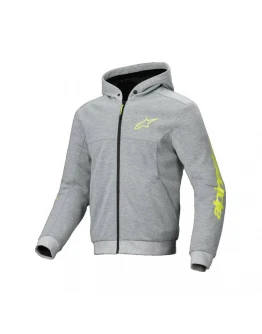 Hanorac moto de oraș ALPINESTARS CHROME V2 SPORT - Gri/Galben fluo