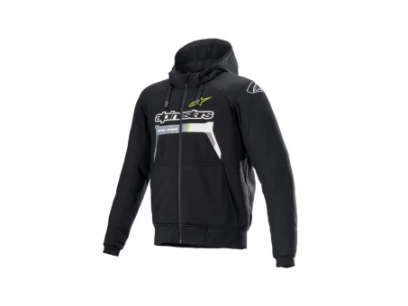 Hanorac de protectie ALPINESTARS CHROME IGNITION - Negru/Galben fluo