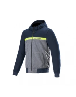 Hanorac de protectie ALPINESTARS CHROME STREET - Albastru,Gri,Galben fluo