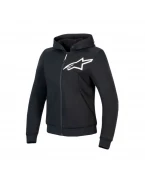 Hanorac moto damă ALPINESTARS STELLA CHROME V2 SPORT - Negru/Alb | 4210225/12