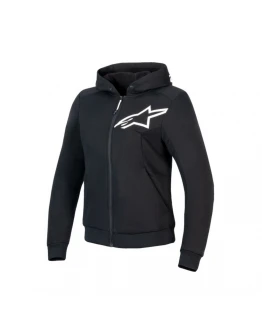 Hanorac moto damă ALPINESTARS STELLA CHROME V2 SPORT - Negru/Alb