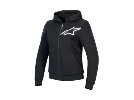 Hanorac moto damă ALPINESTARS STELLA CHROME V2 SPORT - Negru/Alb | 4210225/12
