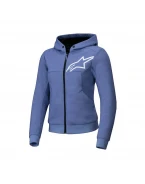 Hanorac moto damă ALPINESTARS STELLA CHROME V2 SPORT - Albastru/Alb | 4210225/7185