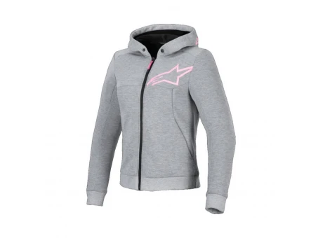 Hanorac moto damă ALPINESTARS STELLA CHROME V2 SPORT - Gri/Roz | 4210225/9197