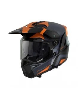 Casca Adventure/Touring Axxis Wolf DS Hydra B4 - Portocaliu Mat	
