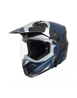 Casca Adventure/Touring Axxis Wolf DS Hydra C17 - Albastru Mat