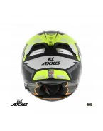 Casca integrala Axxis Hawk SV Judge B3 galben fluor mat negru mat (ochelari soare integrati)