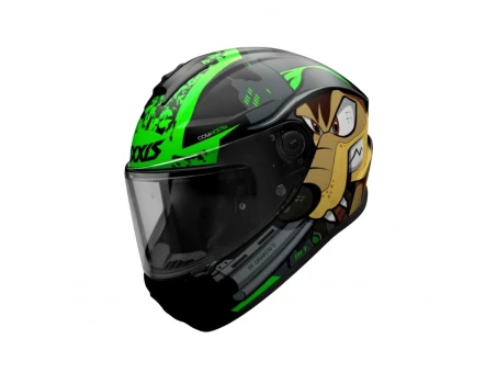 Casca integrala Axxis model Draken S Cosa Nostra B6 verde fluor lucios XL (SKU: 43128811617 ) | OUT43128811617