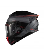 Cască integrală Axxis Hawk Evo SV Dark Justice C1 cu ochelari de soare integrați - Gri mat | 4321C15213