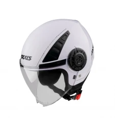 Casca Axxis model Metro S A0 alb lucios (open face) - omologare noua ECE 22.06 Marime XS