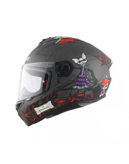 Casca integrala Axxis model Draken S Horrorland A3 Titanium mat