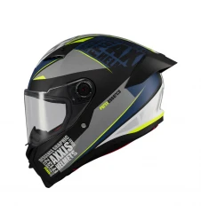 Cască integrală Axxis Fenix Essence C2 MT-V-31B (DKS429) - Gri/Albastru mat