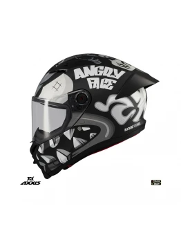 Casca integrala Axxis Fenix Angry Face B2 negru mat – tip viziera: MT-V-31B – DKS429