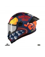 Casca integrala Axxis Fenix Angry Face C5 rosu mat – tip viziera: MT-V-31B – DKS429 | 4364C17253
