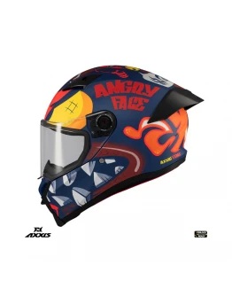 Casca integrala Axxis Fenix Angry Face C5 rosu mat – tip viziera: MT-V-31B – DKS429