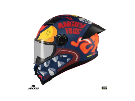 Casca integrala Axxis Fenix Angry Face C5 rosu mat – tip viziera: MT-V-31B – DKS429 | 4364C17253