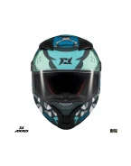 Casca integrala Axxis Fenix Angry Face C7 albastru mat – tip viziera: MT-V-31B – DKS429 | 4364C17273