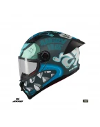 Casca integrala Axxis Fenix Angry Face C7 albastru mat – tip viziera: MT-V-31B – DKS429 | 4364C17273