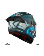 Casca integrala Axxis Fenix Angry Face C7 albastru mat – tip viziera: MT-V-31B – DKS429 | 4364C17273