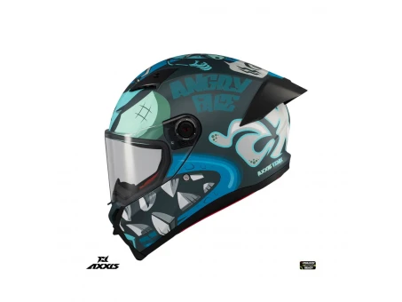 Casca integrala Axxis Fenix Angry Face C7 albastru mat – tip viziera: MT-V-31B – DKS429 | 4364C17273