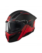 Cască moto modulară Axxis GhostFighter SV Maniac B5 - Negru/Roșu mat | 4365779B52