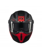 Cască moto modulară Axxis GhostFighter SV Maniac B5 - Negru/Roșu mat | 4365779B52