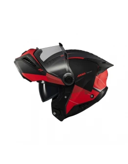 Cască moto modulară Axxis GhostFighter SV Maniac B5 - Negru/Roșu mat